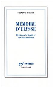 Cover of: Mémoire d'Ulysse by François Hartog