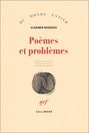 Cover of: Poèmes et problèmes by Vladimir Nabokov, Hélène Henry, Philippe Martel