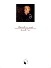 Cover of: L'idée du peintre parfait by Roger de Piles