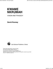 Cover of: Kwame Nkrumah by David Rooney