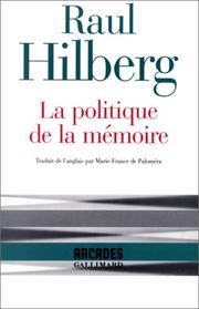 Cover of: La politique de la mémoire