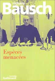 Cover of: Espèces menacées by Richard Bausch, Jamila Chauvin, Serge Chauvin