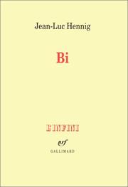 Cover of: Bi: De la bisexualite masculine (L'infini)