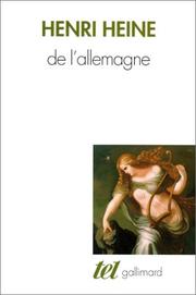 Cover of: De l'Allemagne by Heinrich Heine, Heinrich Heine