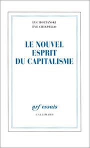 Cover of: Le nouvel esprit du capitalisme