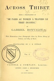Cover of: Across Thibet: being a translation of "De Paris au Tonkin à travers le Tibet inconnu"