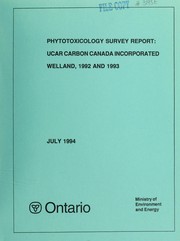 Cover of: Phytotoxicology survey report by W. I. Gizyn