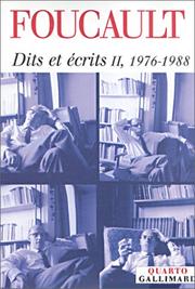 Cover of: Dits et Ecrits, tome 2  by Michel Foucault
