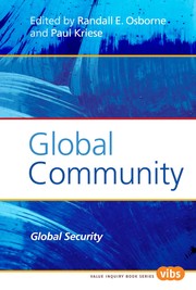 Cover of: Global community by Randall E. Osborne, Paul Kriese