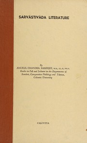 Cover of: Sarvastivada literature