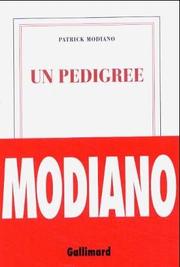 Cover of: Un pedigree by Patrick Modiano