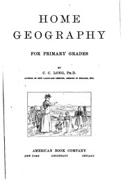 Cover of: Home geography for primary grades