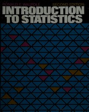 Cover of: Introduction to statistics by Ronald E. Walpole