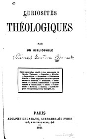 Curiosités théologiques by Gustave Brunet