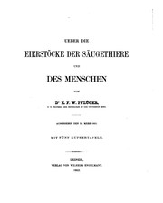 Cover of: Ueber die eierstöcke der säugethiere und des menschen