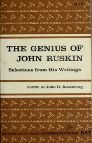 Cover of: The genius of John Ruskin