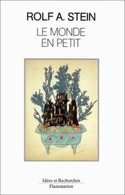 Cover of: Le monde en petit by Rolf Alfred Stein
