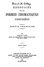 Cover of: Exercices Sur Les Formes Idiomatiques Comparées: Partie Française by Jules Bue