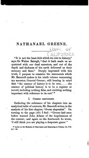 Cover of: Nathanael Greene: An Examination of Some Statements Concerning Major-General ...