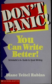 Cover of: You can write better (Don't panic!)