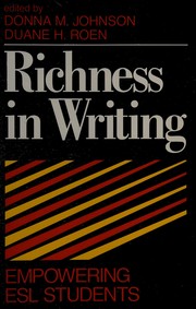 Cover of: Richness in writing: empowering ESL students