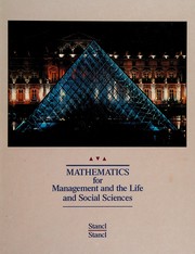Cover of: Mathematics for management and the life and social sciences