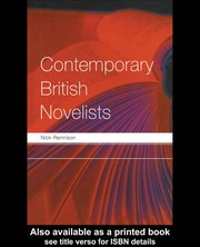 Cover of: CONTEMPORARY BRITISH NOVELISTS.