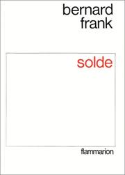 Cover of: Solde: un feuilleton