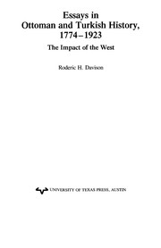 Cover of: Essays in Ottoman and Turkish history, 1774-1923: the impact of the West