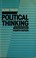 Cover of: Political Thinking