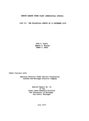 The biological survey of 12 November, 1970 by John C. Ayers