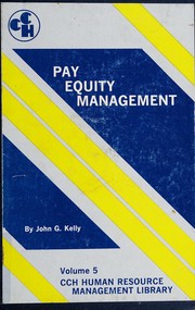 Cover of: Pay equity management