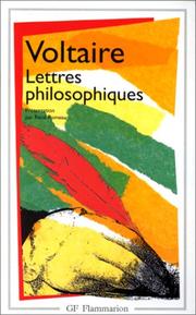 Cover of: Lettres Philosophiques by Voltaire