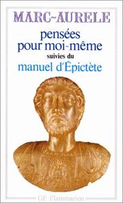 Cover of: Pensées pour moi-même by Marcus Aurelius
