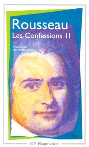 Cover of: Les Confessions 2 by Jean-Jacques Rousseau