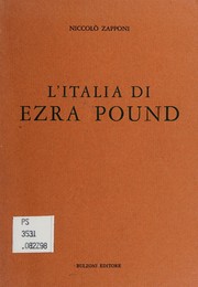 Cover of: L' Italia di Ezra Pound by Niccolò Zapponi