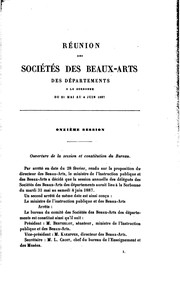 Cover of: Réunion des sociétés des beaux-arts des départements ...