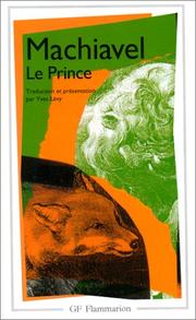 Cover of: Le prince by Niccolò Machiavelli