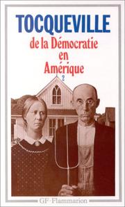 Cover of: De la democratie en amerique 2 by Alexis de Tocqueville