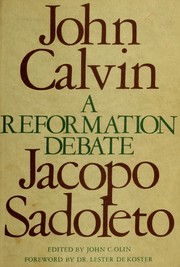 Cover of: A Reformation debate by Jean Calvin