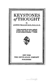 Cover of: Keystones of thought by 