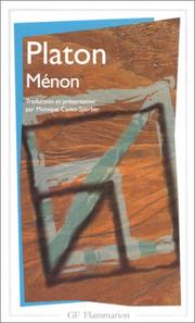 Cover of: Ménon by Πλάτων, Monique Canto-Sperber