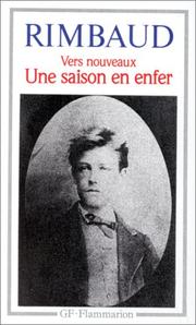 Cover of: Une Saison En Enfer / Vers Nouveaux by Arthur Rimbaud