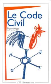 Cover of: Le Code civil