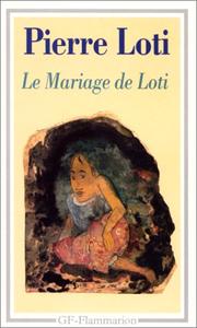 Cover of: Le Mariage De Loti