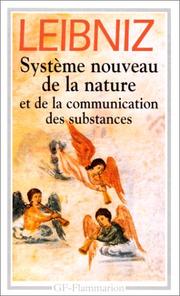 Cover of: Système nouveau de la nature et de la communication des substances et autres textes, 1690-1703