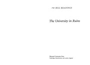 The university in ruins by Bill Readings