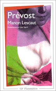 Cover of: Manon Lescaut by Abbé Prévost