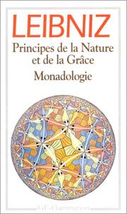Cover of: Principes de la nature et de la grâce