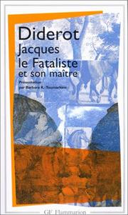 Cover of: Jacques Le Fataliste Et Son Maitre